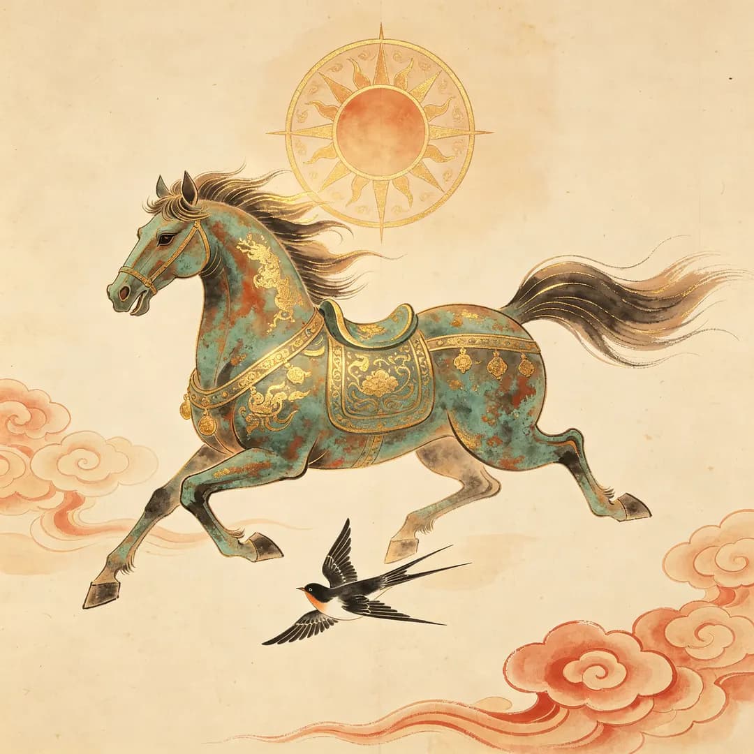 Horse — Chinese ink-wash painting