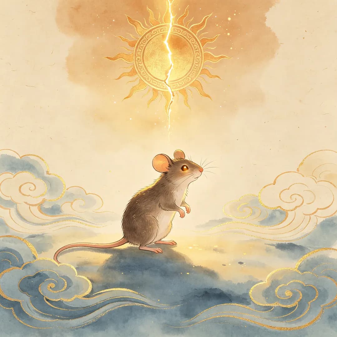 Rat — Chinese ink-wash painting